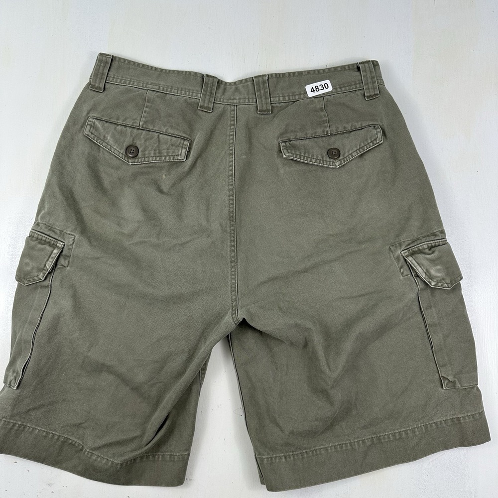 VTG Arizona Baggy Cargo Shorts Men 36 x 10 Army Green Y2K Military Utility Skate